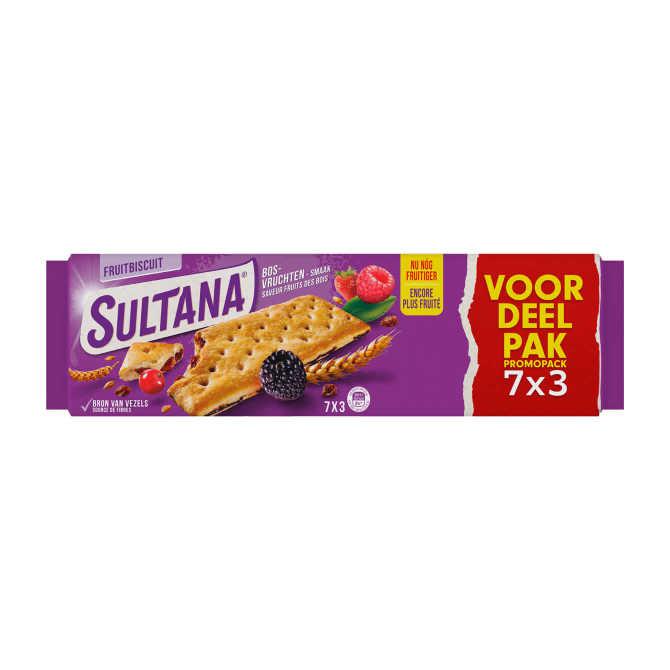 Sultana FruitBiscuit Bosvruchten Smaak Voordeelpak Promopack