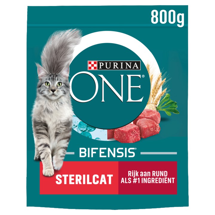 PURINA&amp;reg; ONE Sterilcat Rijk aan Rund kattenvoer 800gr