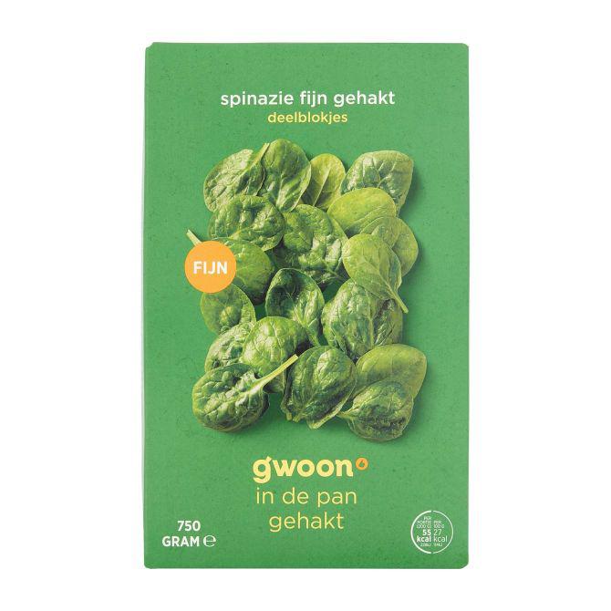 g'woon Spinazie fijn gehakt