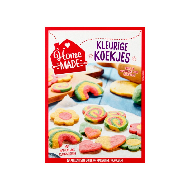 HomeMade Complete Mix voor Kleurige Koekjes 360g