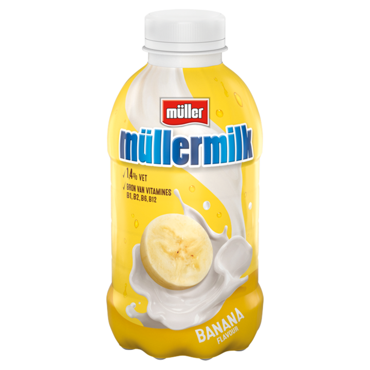 M&amp;uuml;llermilk banaan 378ml