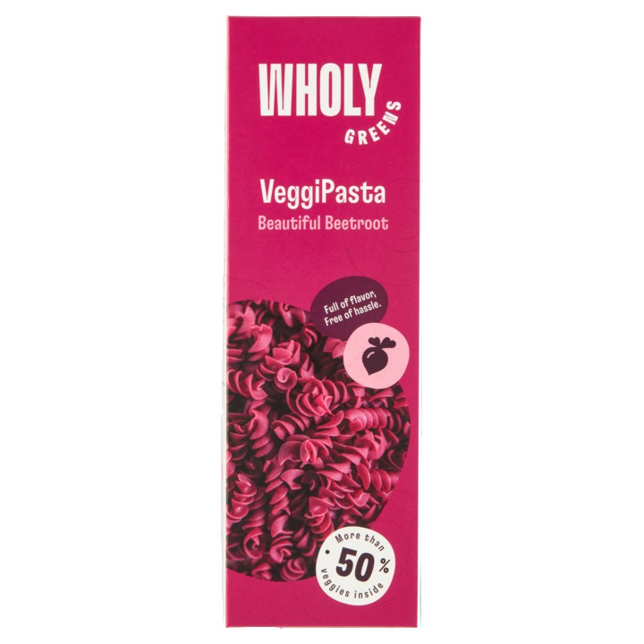 Wholy Greens VeggiPasta Beautiful Beetroot 250g