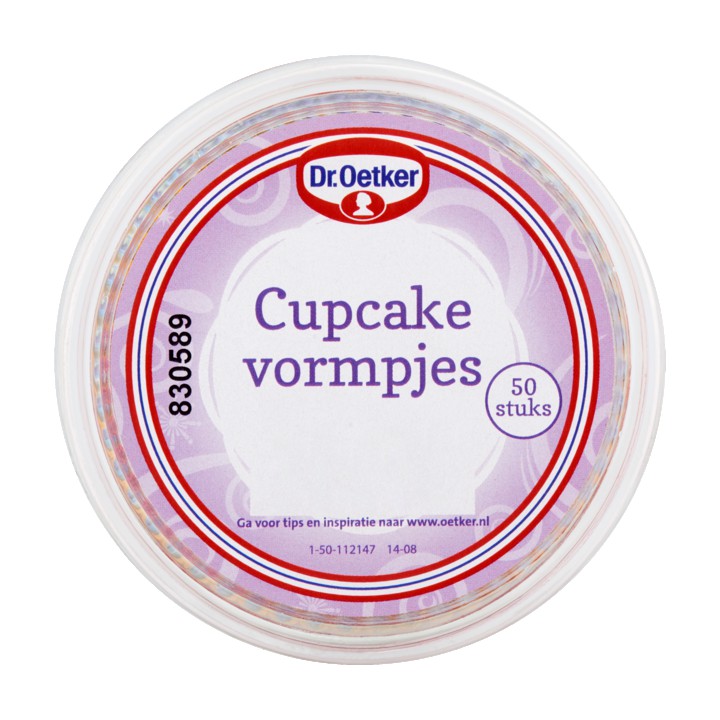 Dr. Oetker Cupcakevormpjes 50 Stuks