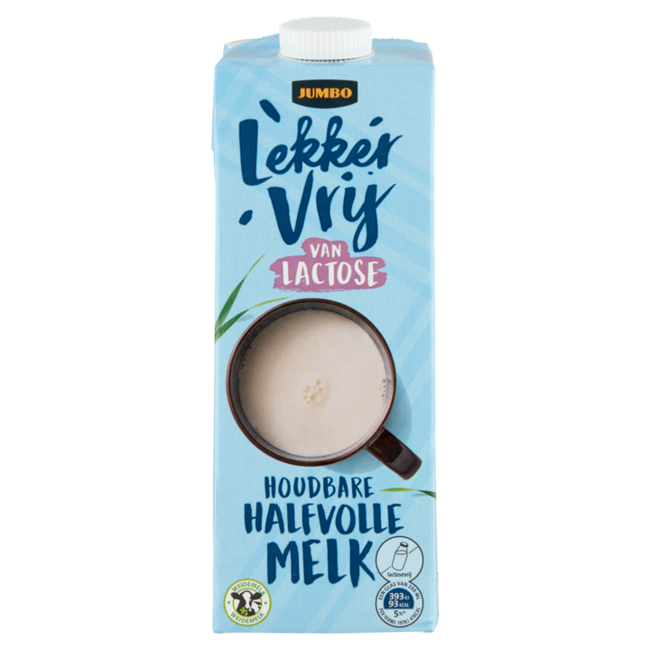 Jumbo Lactosevrije Houdbare Halfvolle Melk 1L
