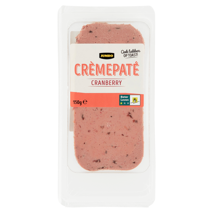 Jumbo Cr&amp;egrave;mepat&amp;eacute; Cranberry 150g