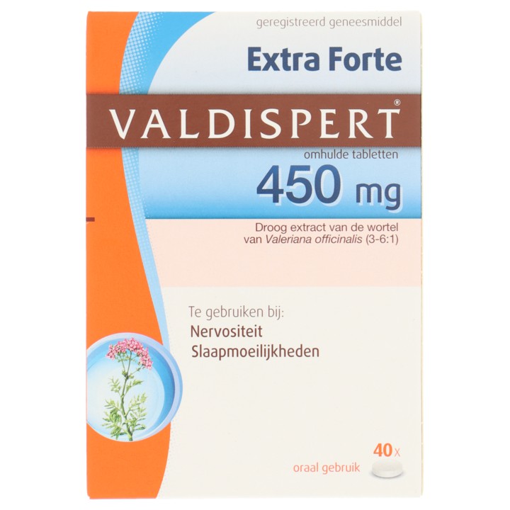 Valdispert Extra Forte tabletten 450 mg, 40 stuks