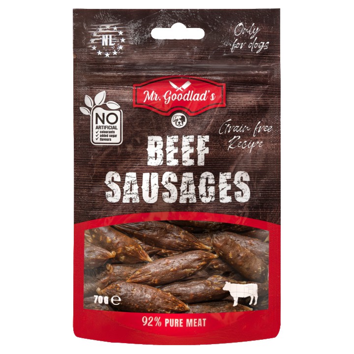 Mr. Goodlad&amp;#x27;s Sausages Beef 70g