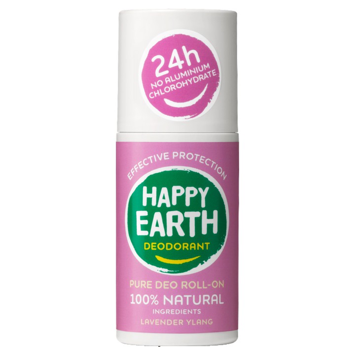 Happy Earth 100% Natuurlijke Deodorant Roller Lavender Ylang 75ml