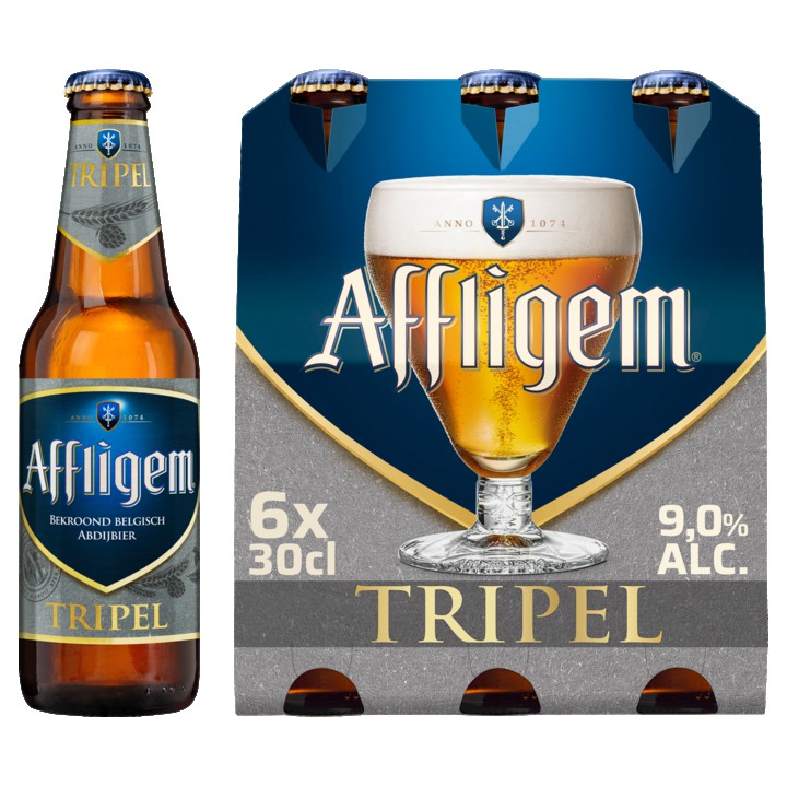 Affligem Tripel bier fles 6 x 30 cl