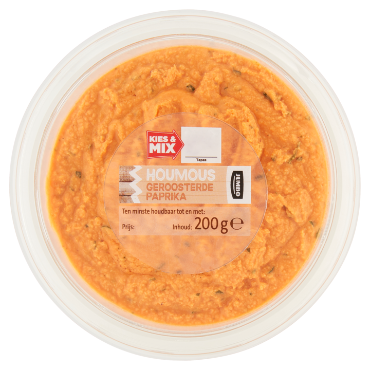 Jumbo Houmous Geroosterde Paprika 200g