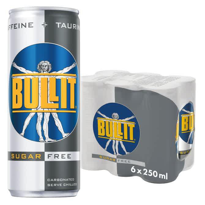 Bullit Energy Drink suikervrij 6-pack