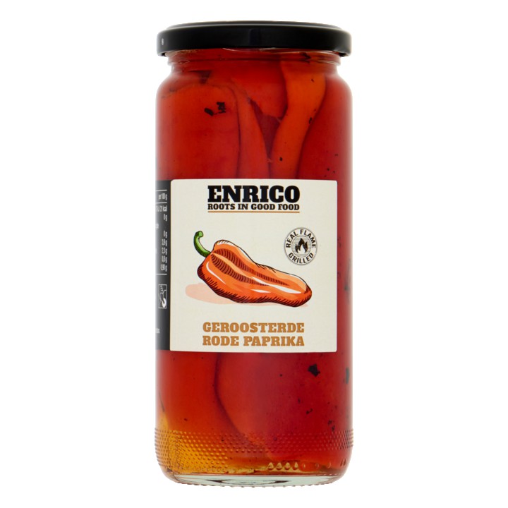 Enrico Geroosterde Rode Paprika 465g