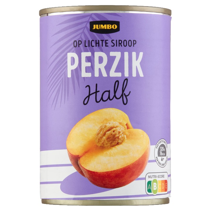 Jumbo Perzik Half op Lichte Siroop 410g