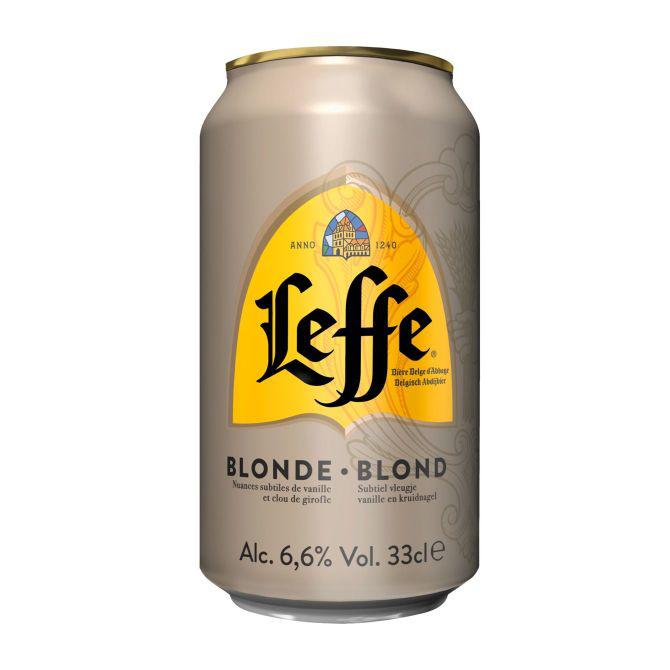 Leffe Blond bier blik