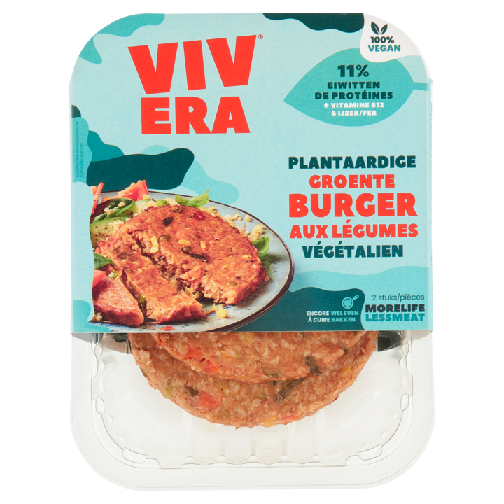 Vivera Plantaardige Groenteburger 2 Stuks 200g