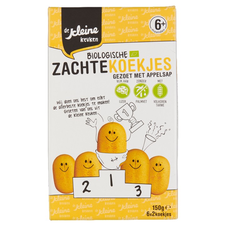 de kleine keuken Biologische Zachte Koekjes Gezoet met Appelsap 6+ Maanden 6 x 2 Koekjes 150g | Nederland Life de kleine keuken Biologische Zachte Koekjes Gezoet met Appelsap 6+ Maanden 6 x 2 Koekjes 150g