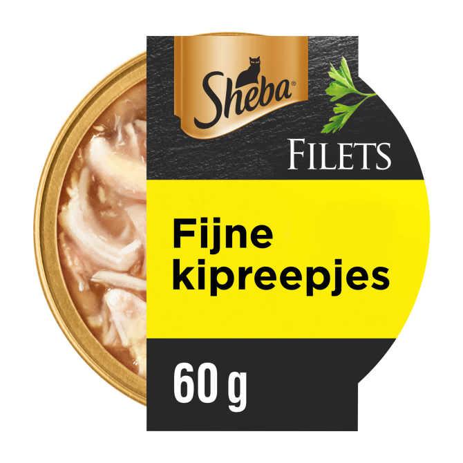 Sheba Filets fijne kipreepjes kattenvoer