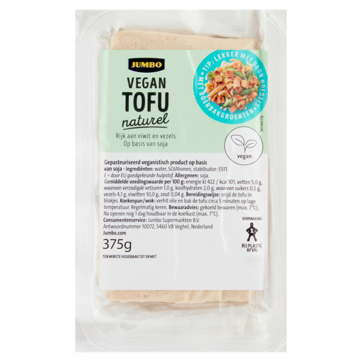 Jumbo Vegan Tofu Naturel 375g