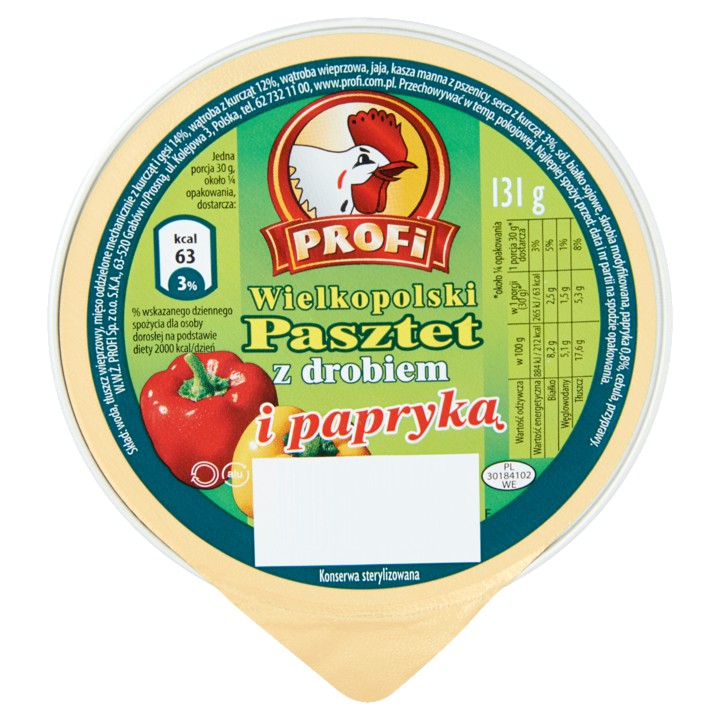 Profi Gevogeltepat&amp;eacute; met Paprika 131g
