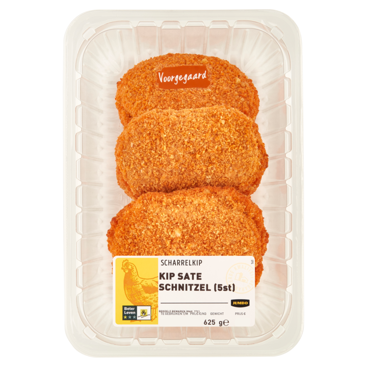 Jumbo Scharrelkip Sat&amp;eacute; Schnitzels 5 Stuks