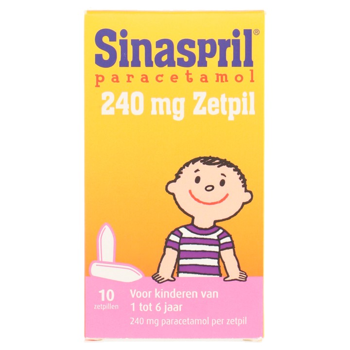 Sinaspril Paracetamol 240mg Zetpil 10 Stuks