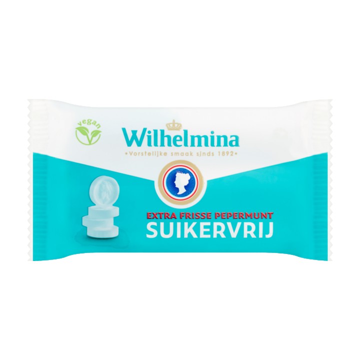 Wilhelmina Extra Frisse Pepermunt Suikervrij 3 x 37g