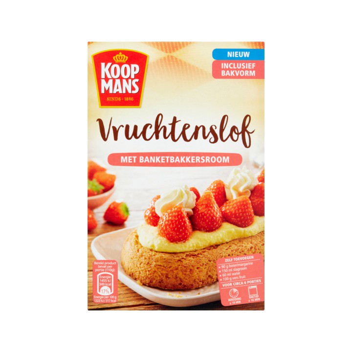 Koopmans Vruchtenslof met Banketbakkersroom 245g