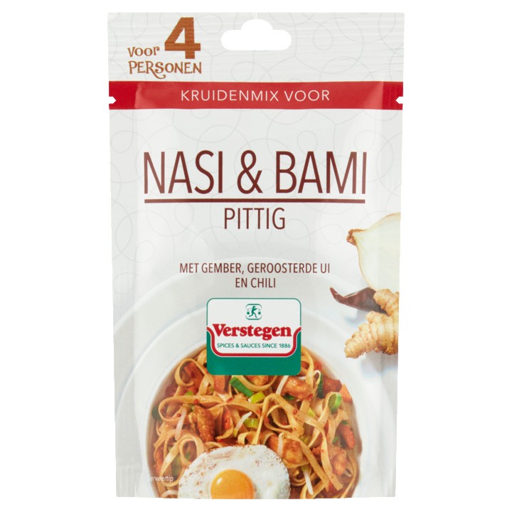 Verstegen Kruidenmix voor Nasi &amp;amp; Bami Pittig 30g