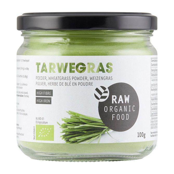 Raw Organic Food tarwegras poeder