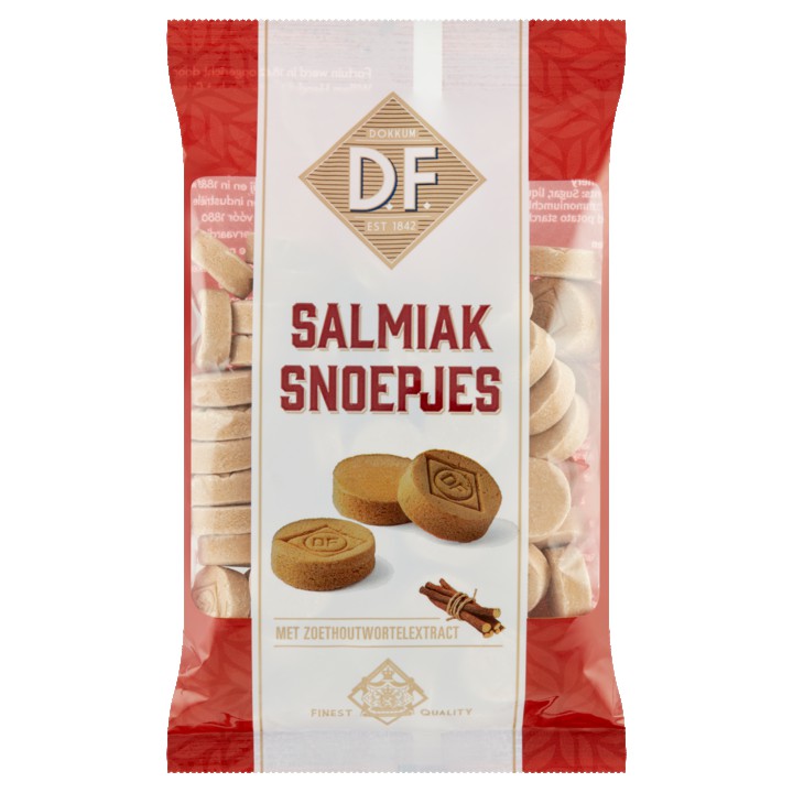 D.F. Salmiak Snoepjes met Zoethoutwortelextract 200g