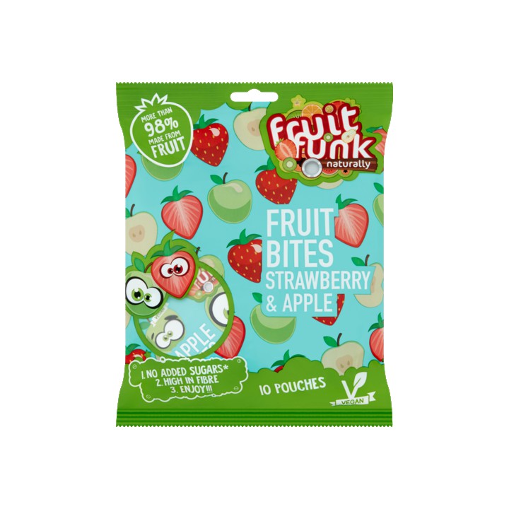 Fruitfunk Fruit Bites Strawberry &amp;amp; Apple 10 x 10g