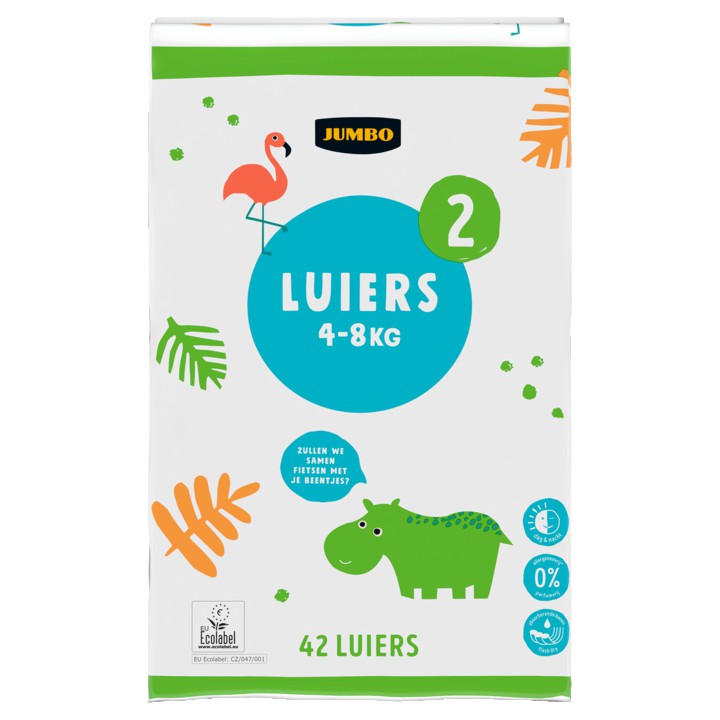 Jumbo Luiers Maat 2 4-8 kg 42 Stuks