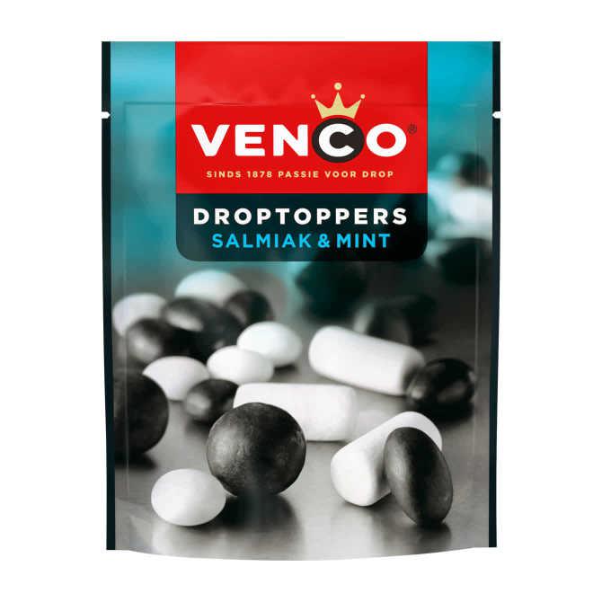 Venco Droptoppers salmiak & mint