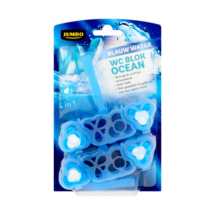 Jumbo Blauw Water WC Blok Ocean 2 x 48g