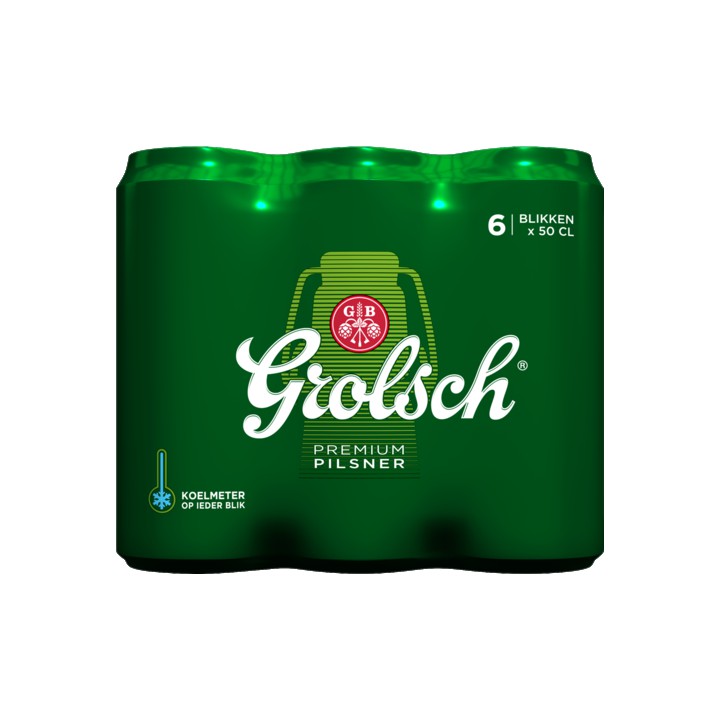 Grolsch - Pils - Blik - 6 x 500ML