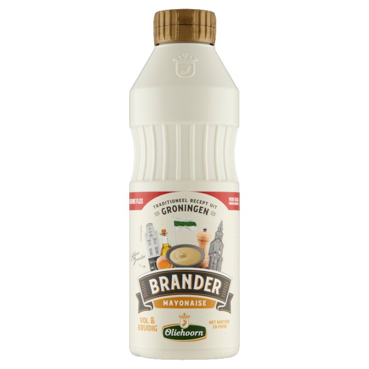 Oliehoorn Brander Mayonaise met Mosterd en Peper 750ml