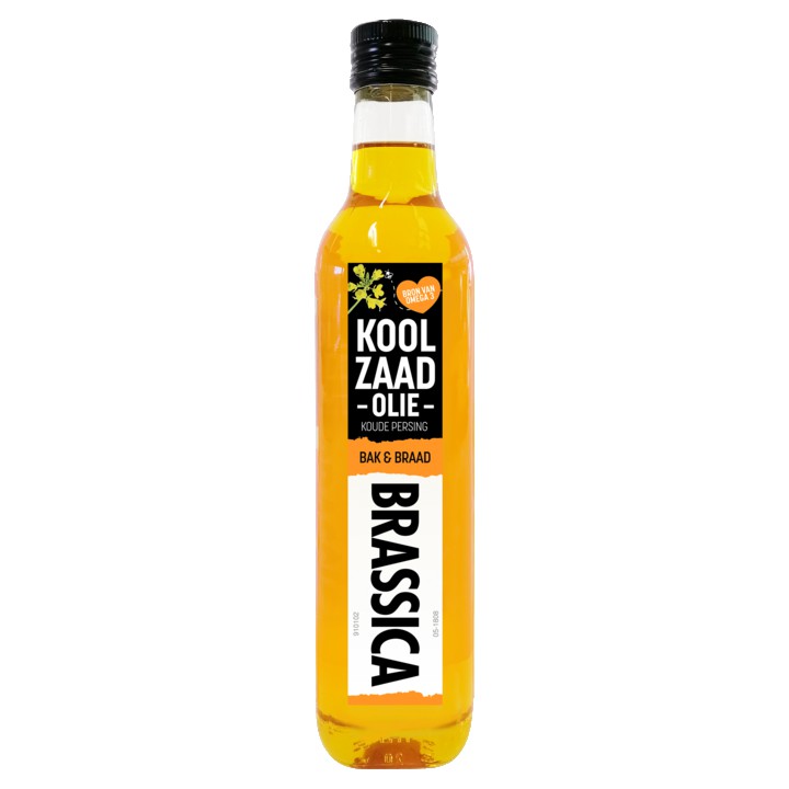 Brassica Koolzaadolie Bak &amp;amp; Braad Hoog Verhitbaar 500ml