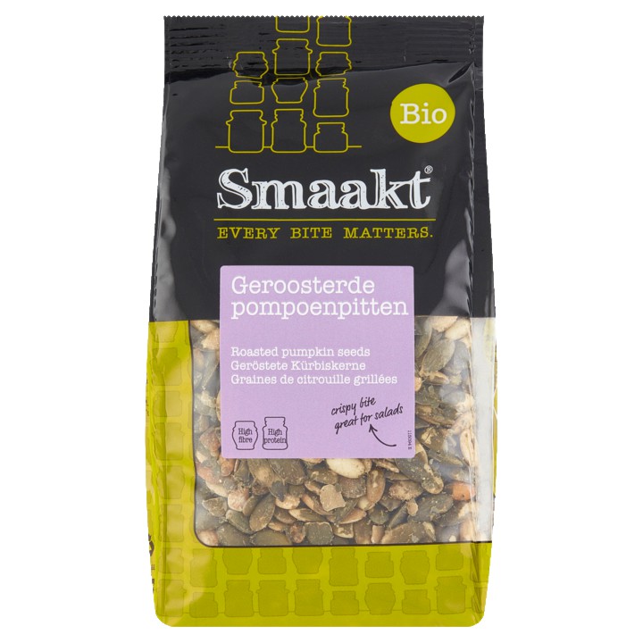 Smaakt Bio Geroosterde Pompoenpitten 250g