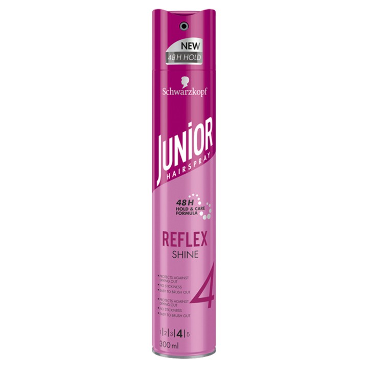 Junior Hairspray 4 Reflex Shine 300ml