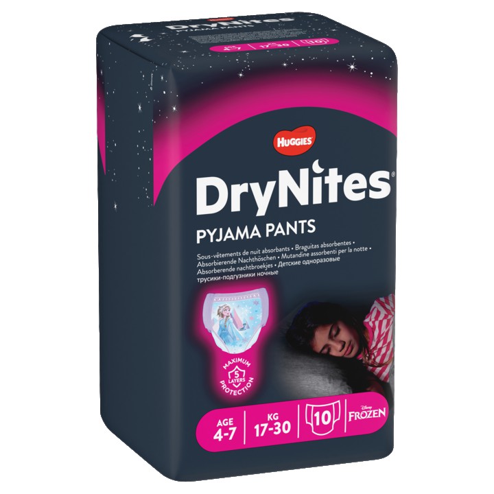 DryNites Pyjama Pants Disney Frozen 17-30 kg 4-7 Age 10 Stuks