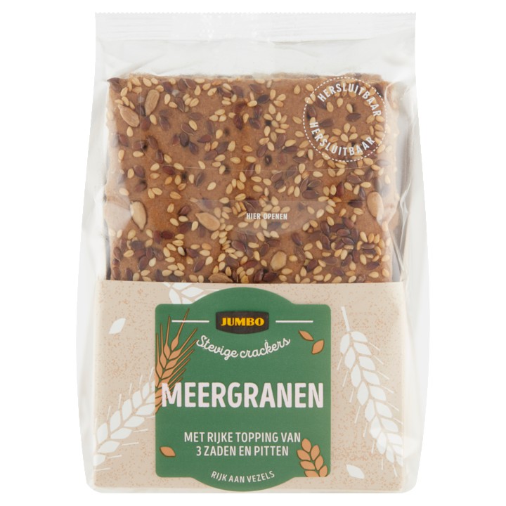 Jumbo Stevige Crackers Meergranen 210g