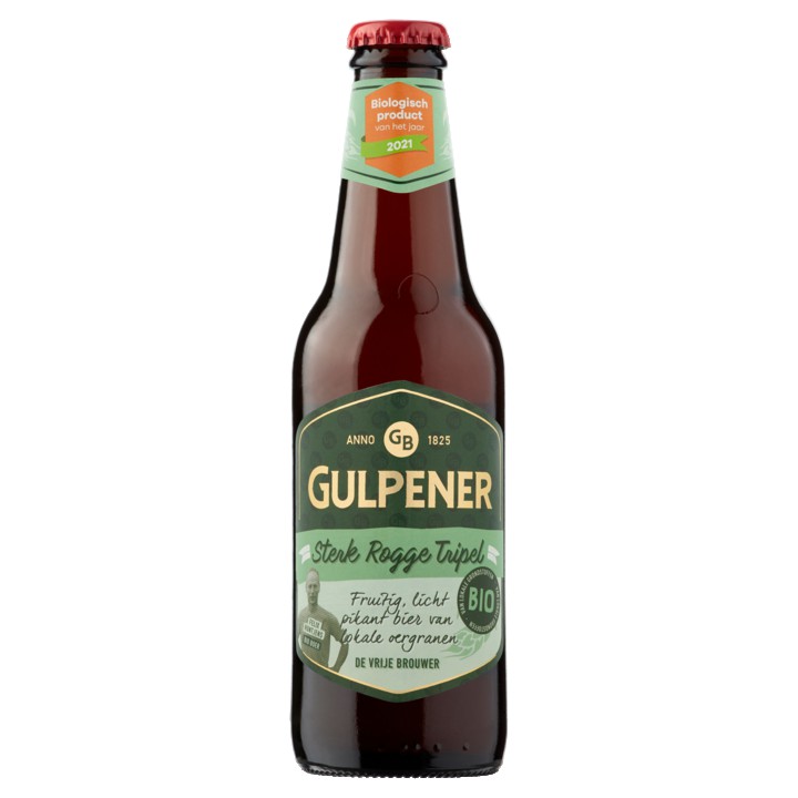 Gulpener Sterk Rogge Tripel Bio Fles 300ML