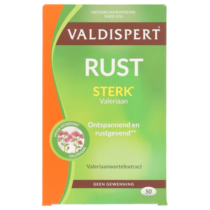 Valdispert Rust extra sterk dragees, 50 stuks