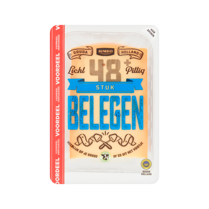 Jumbo Gouda Holland Belegen Kaas 48+ Stuk Voordeelverpakking 910g