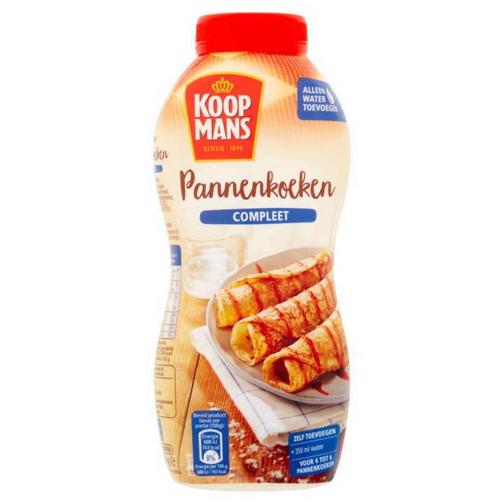 Koopmans Schudfles pannenkoeken compleet 210g