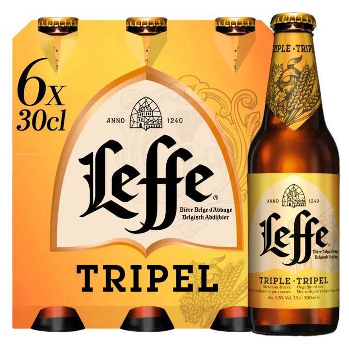 Leffe Tripel Belgisch Abdijbier Flessen 6 x 300ML