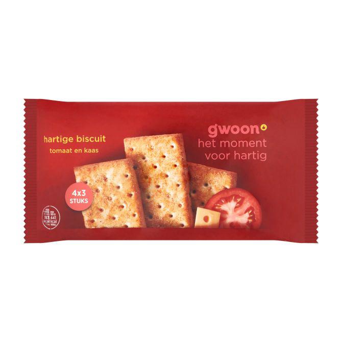 g&#039;woon Hartige biscuit kaas tomaat