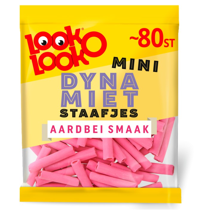 Look O Look Mini Dynamietstaafjes Uitdeel snoep Zak 185 gram