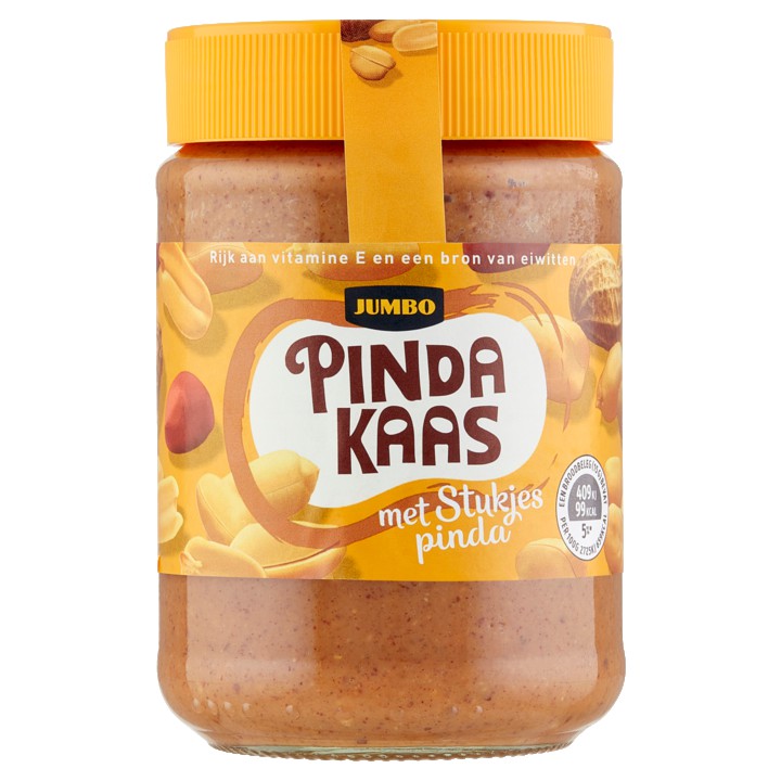 Jumbo Pindakaas met Stukjes Pinda 350g