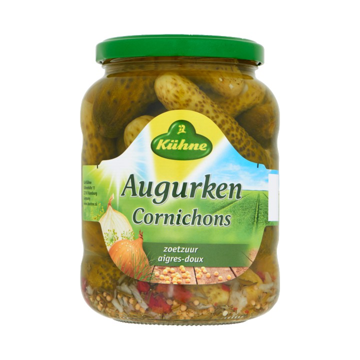 K&amp;uuml;hne Augurken Zoetzuur 360g